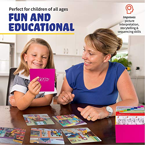 Spark Cards Sequence Cards for Storytelling and Picture Interpretation Speech Therapy Game, Special Education Materials, Sentence Building, Problem Solving, Improve Language Skills - Image 6