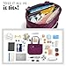 Fit & Fresh Metro 2-in-1 Quilted Tote, Multipurpose Travel and Work Bag with Insulated Cooler Compartment for Women, Laptop-Friendly, Thermal Insulated, Perfect for Office, Nurse, Teacher