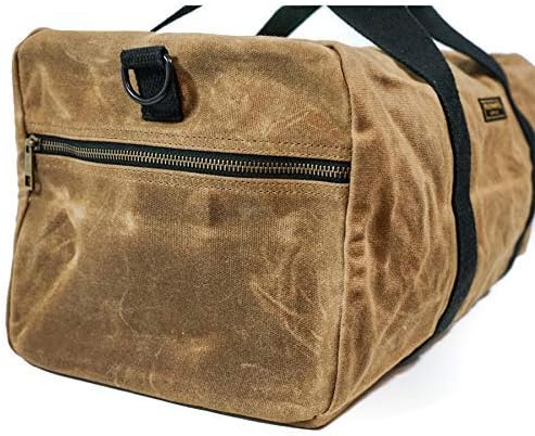waxed canvas duffel bolsa