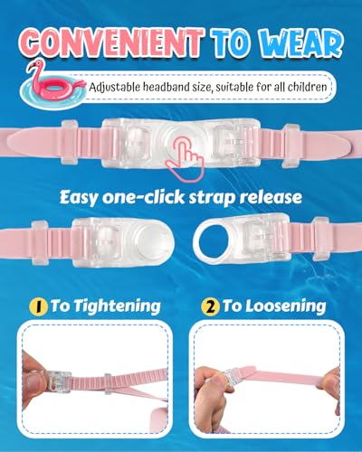 Image of Rantizon Swim Goggles 2 Pack, Wide View Anti Fog&UV Swimming Goggles for Audlt, No Leaking Swim Glasses for Men Women Kids