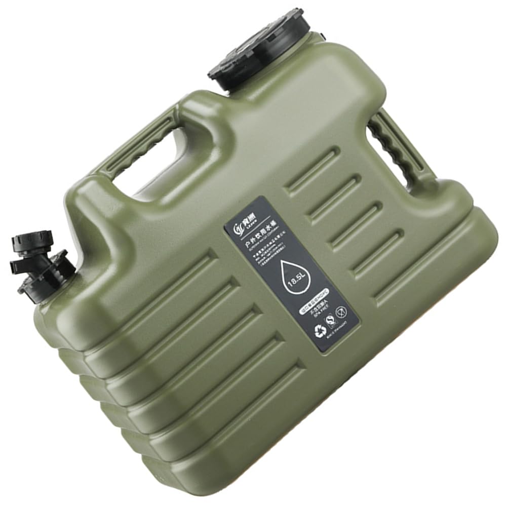 HTU 18.5L Drinking Water Canister Large Capacity Portable Camp Water Bag with Detachable No Leakage for Camping Fishing Picnic Hiking