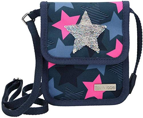 Preisvergleich Produktbild Depesche 10414 Brustbeutel, TOPModel mit Stern aus Streichpailletten, blau