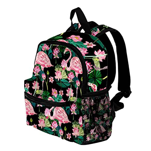Sac à dos pour garçons et filles flamant rose petit format 30cm cartable multicolore - 3