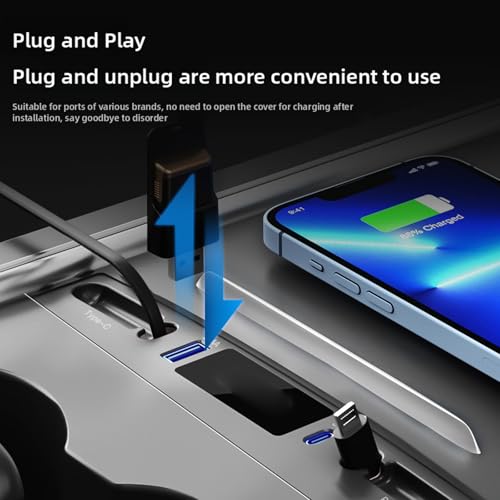 Station de charge USB pour véhicules électriques résolvant le problème des câbles emmêlés - 6