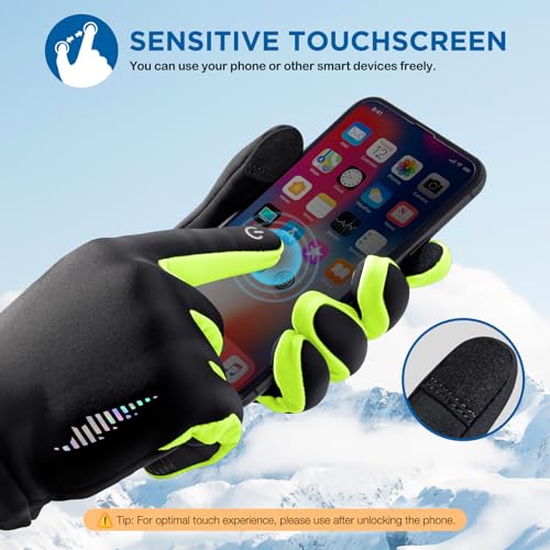Image of SIMARI Kids Winter Gloves Touchscreen Water-Resistant Warm Thermal for Boy Girl Toddler Cycling Running Ski Snow Cold Weather