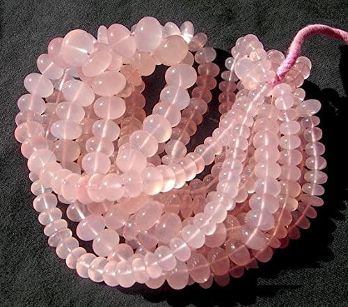 Quartz Rose pour création bijoux bien-être perles naturelles de 19cm