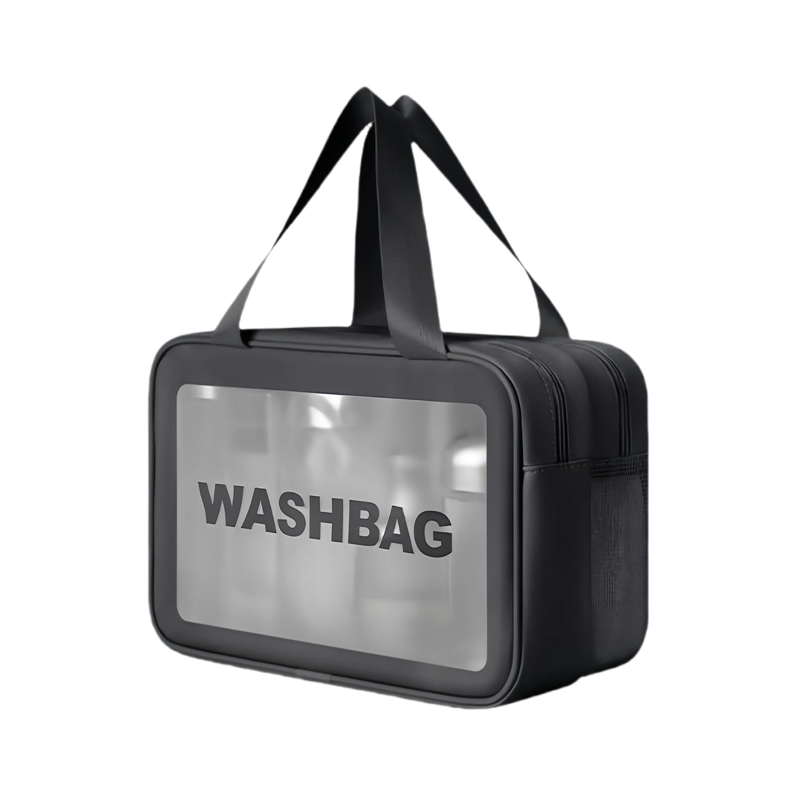 CAZSTYK Handheld Makeup Bag Travel Cosmetic Bag Large Capacity Toiletry Wash Clear Skincare Storage Handheld Makeup