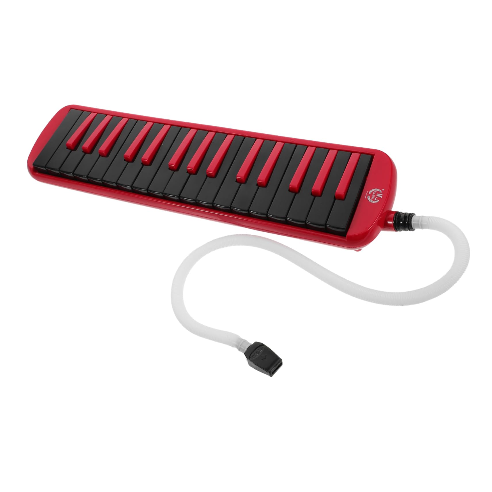 VICASKY Mélodica 32 Touches Portable Légère avec Étui Eva Rouge et Noir, Embouchure et Tubes, Instrument de Musique pour Débutants Adultes