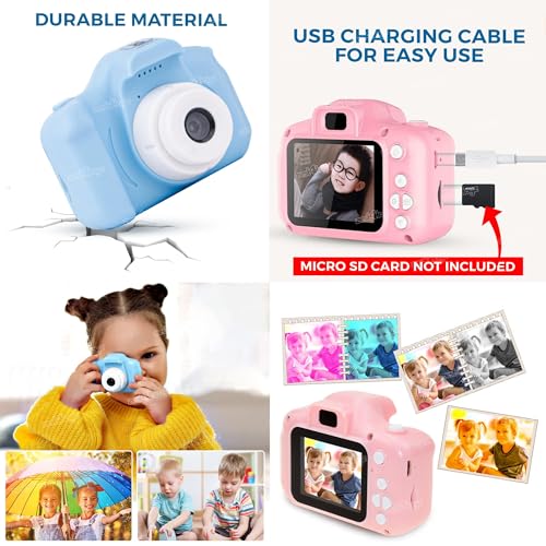 Image of Zest 4 Toyz Digital Camera for Kids Camera for Photos and Videos Mini Camera for Photography USB Rechargeable with 2 Inch Screen HD Capture Support 32GB Card (SD Card Not Included) - Multicolor