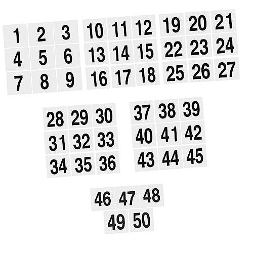 Ciieeo 1Set Double Sided Table Number Cards for Weddings Anniversaries and Events Lightweight Practical Design for Identification for Restaurants and Parties