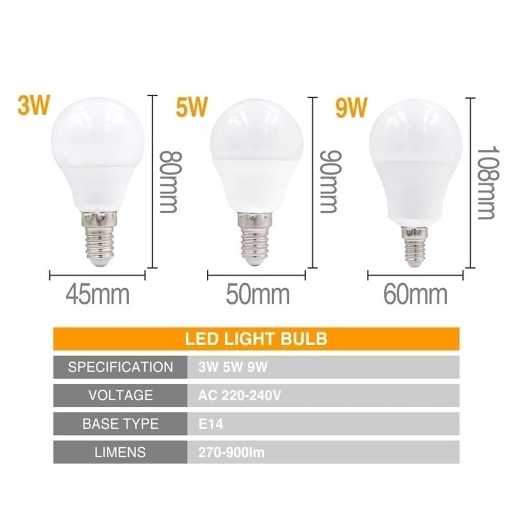 fengyan Casa bombillas, Paquete de 12, bombillas LED IC inteligentes AC220V E14/E27, iluminación de techo interior for el hogar, blanco cálido/frío Familiar Lámpara(Warm White,18W E27)