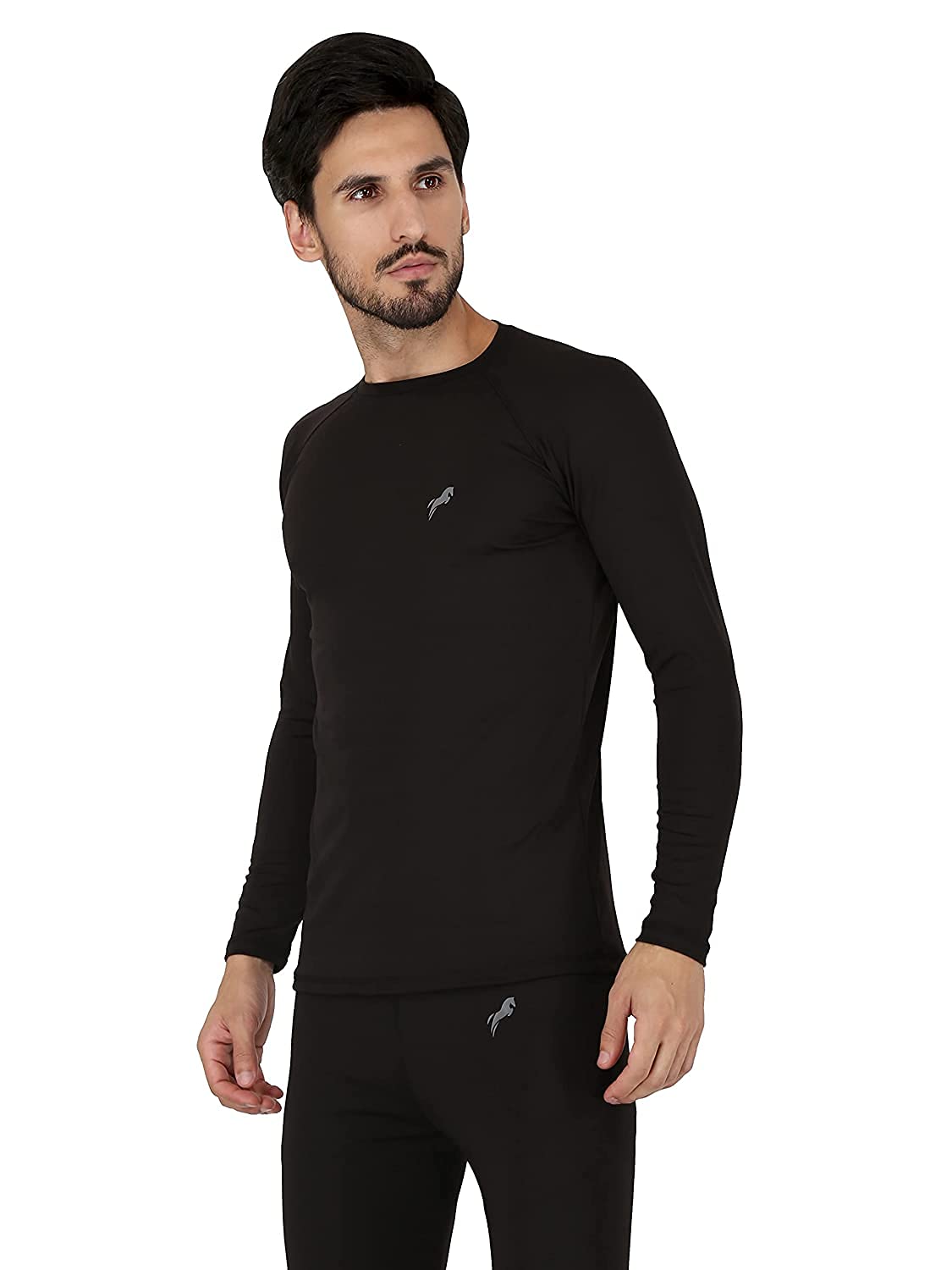 JUST RIDERCompression Lycra Top T-Shirt Full Sleeve Tights Skins for Gym, Running, Cycling, Cricket, Yoga, Football, Tennis, and More