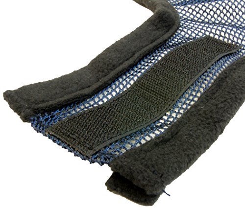 Intrepid International Miniature Horse Fly Masks, Navy Fly Mask for Horses, Lightweight & Breathable with Sun Protection, See Through Mesh Material Prevents Rubbing, Touch Tape Closure
