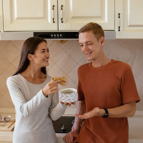 Goji Lifestyle Matcha Whisk Set - Matcha Bowl, Bamboo Whisk, Stainless Sifter, Matcha Whisk Holder, Bamboo Scoop, Tea Powder Caddy - Japanese Tea Ceremony Matcha Kit #TOP2