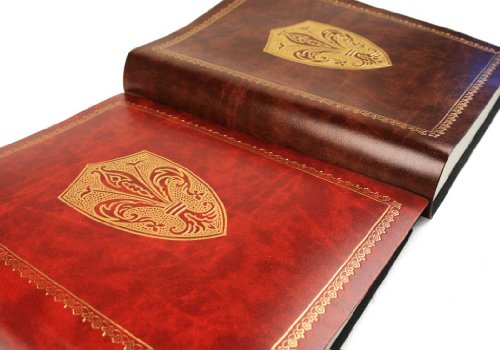 LEATHERKIND Giglio Album Fotografico Rilegatura in...