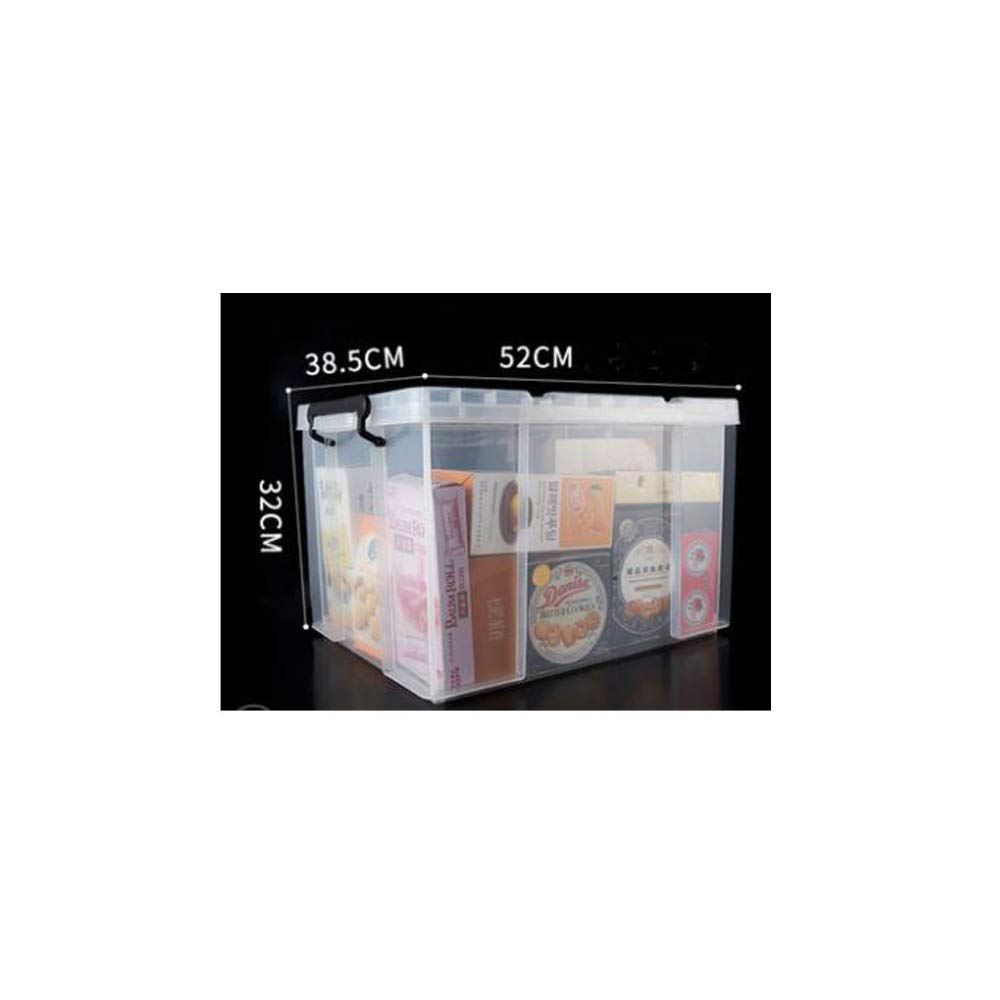 Boîte de rangement REYG 80L transparente épaissie pour en finir avec le désordre en voiture