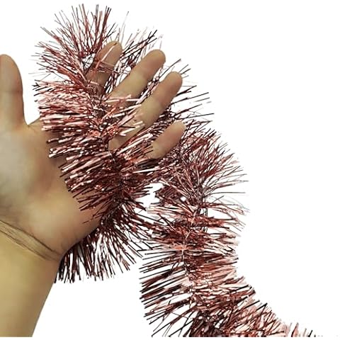 Carytalee 36 FT Rose Gold Tinsel Garland Cover