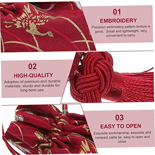 Bolsa delicada para sachet decorativo chino 3 piezas miniatura 5