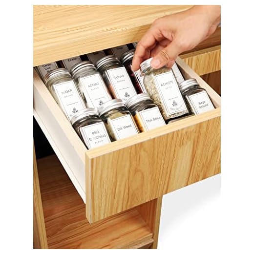 LaVie Home Expandable Spice Tray for 9" to 17" Wide Drawer, 6pcs Combinable Clear Racks (3 or 6 Tiers), Up to Store 30 Seasoning Jars, for Small/Narrow Cabinet Drawer