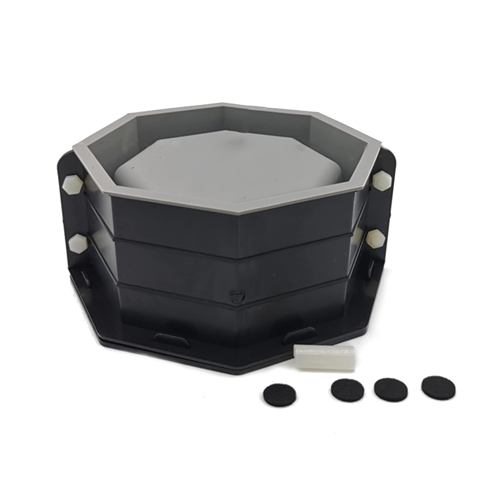 Moldes de silicona para macetas de hormigón, molde para macetas octogonales, moldes de cemento para jabón suculento/portavelas, macetero de silicona para cemento y hormigón