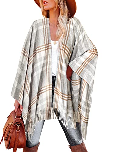 Image of Breezy Lane Women's Shawl Wraps Warm Poncho Ruana Wrap Cardigan