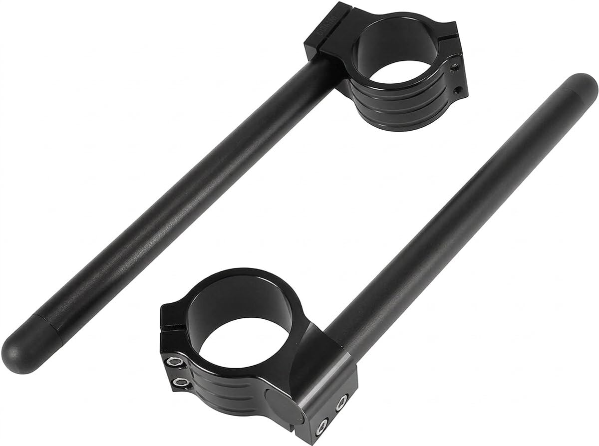 Bike Universal 35mm CNC Fork Clip-ons Handle Grip Handlebar for Motorcycle Black Hunter 350-image-9