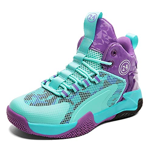 Ucilxi Anti Slip and wear-Resistant Sports Children's Basketball Shoes Green