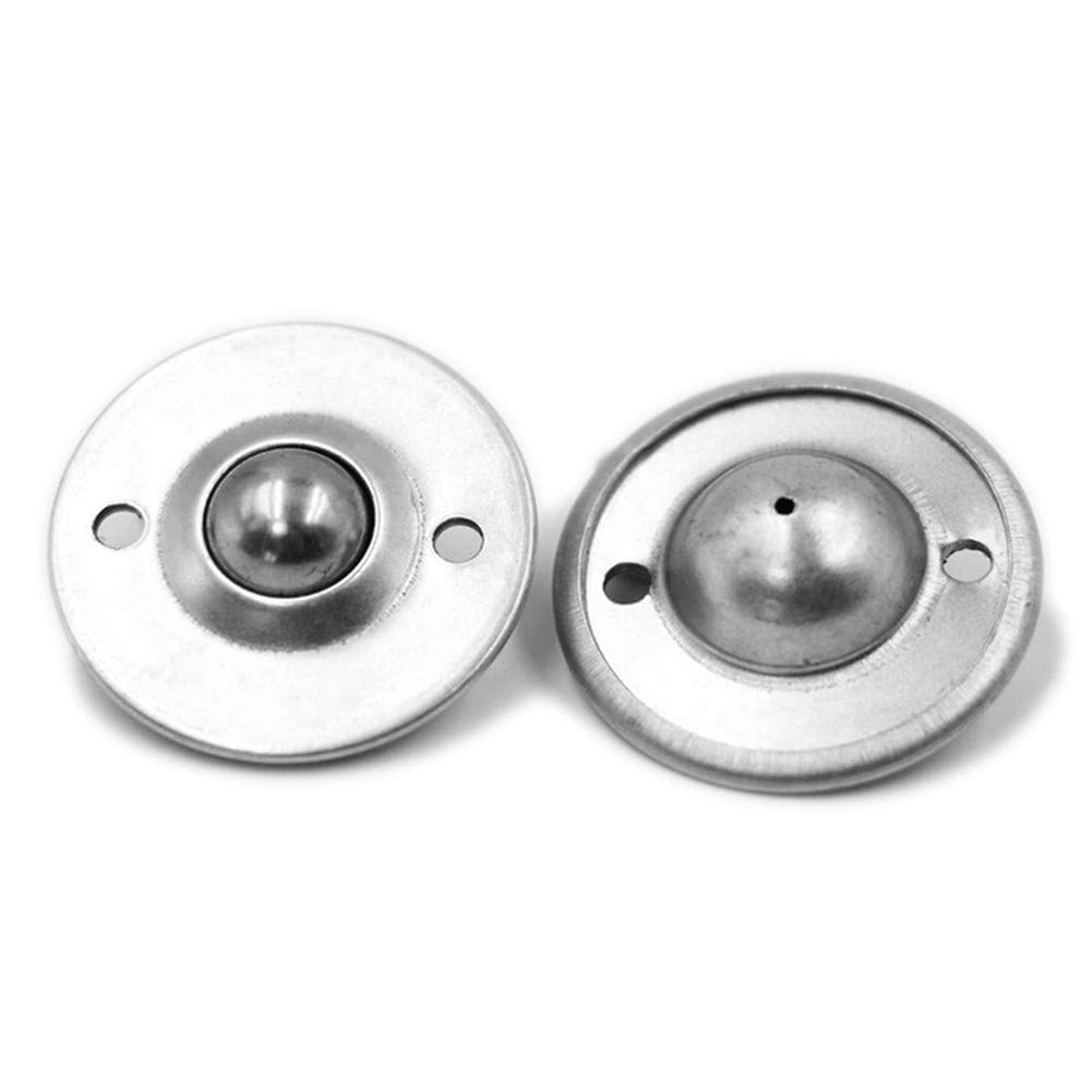 Kugelrollen, 10 Stück/Los CY-25B, Lochdurchmesser 5 mm/0,2 Zoll, Flansch-Förderband-Transferlager, Rollenkugeleinheit aus Kohlenstoffstahl, Förderrollenräder, Industrierollen