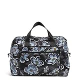 Vera Bradley Packable Weekender Travel Bag, Blooms Shower Black