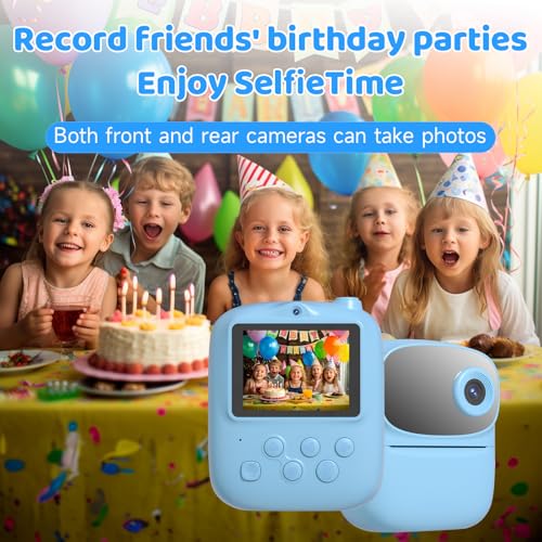 Kids Instant Print Camera 2025, 32GB Memory, Dual Lens with 2.4-Inch Screen and 1080p HD, Nice Gift for Boys and Girls Ages 4-13, Ideal for Toddlers and Teenagers - Image 5