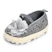 Infant Girls' Shoes Floral Net Yarn Ballerina Shoes Gray 12-18 months