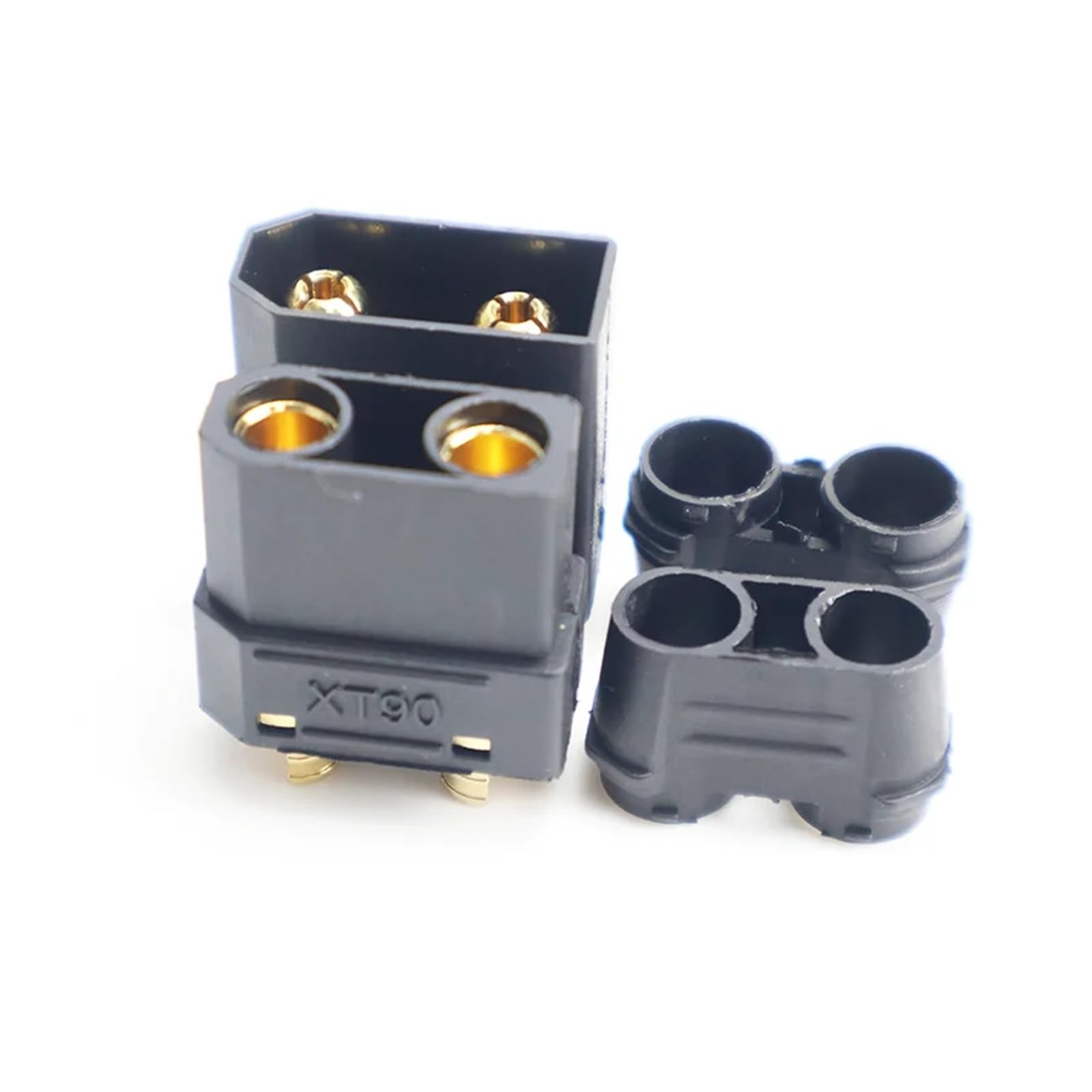 Conectores XT90H negros macho hembra para terminales de cable de bateria LiPo