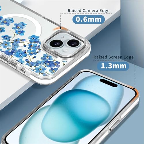 Coque pour iPhone 15 compatible avec MagSafe transparente et antichoc - 6