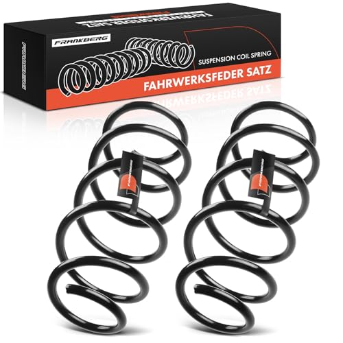 Frankberg 2x Federn Fahrwerksfeder Vorderachse Kompatibel mit Fiesta VI CB1 CCN 1.25L 1.4L 1.6L Schrägheck 2008-2012 Replace# 1528122