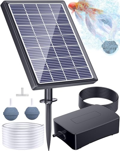Biling Pond Aerator Solar Powered, Solar Pond Air Pump for Outdoor Fish Ponds, 2.5W 3 Modes...
