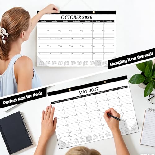 Image of ZTX Desk Calendar 2026-2027, 18 Months July 2026 to December 2027