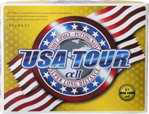 アサヒゴルフ USA TOUR αII 12P YELLOW