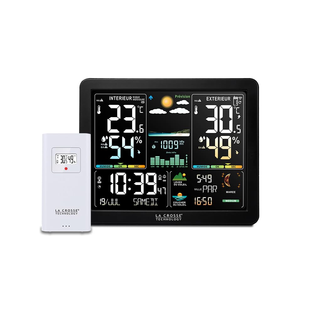 La Crosse Technology - WS6236 Wetterstation bunt – Schwarz