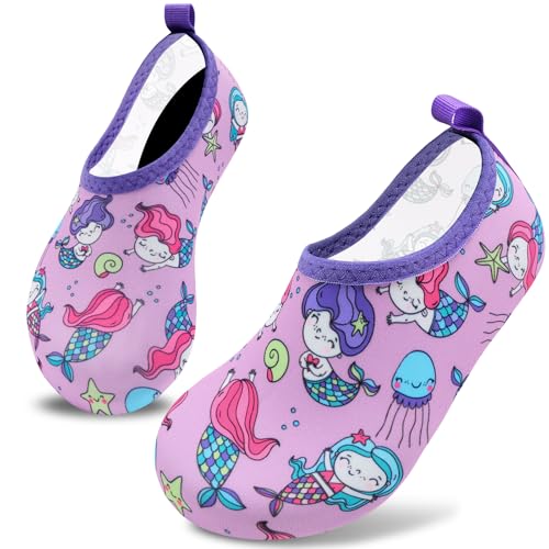 Image of VIFUUR Kids Water Shoes Girls Boys Quick Dry Aqua Socks for Beach Swim Outdoor Sports