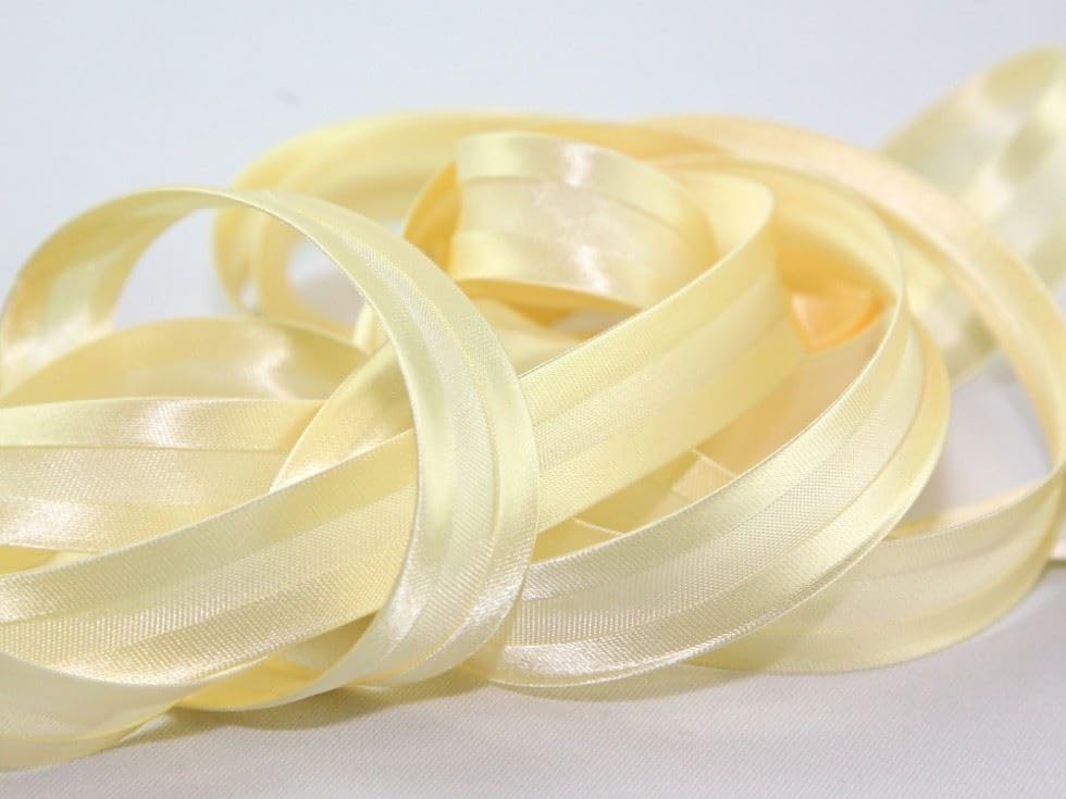 Beige Premium Satin Bias Binding Tape Suitable for Dressmaking - Sold per 25 metre roll