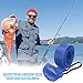 PATIKIL 67 Inch Rod Sock, 2 Pcs Fishing Rod Sleeve Cover Braided Mesh Pole Protector Gloves Fishing Tools Pointed End for Spinning Fishing Rod Fly Rod Ice Rod Casting Rod, Dark Blue