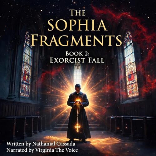 Diseño de la portada del título The Sophia Fragments, Book Two: The Exorcist&rsquo;s Fall