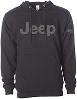Vista 1 de Jeep - Sudadera con capucha y texto para hombre, con bolsillo frontal, color negro, Negro