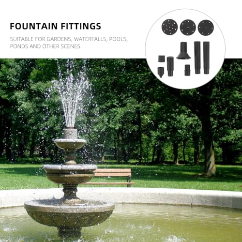 VICASKY Solar Bird Bath Fountains Accessories 10 Pcs Plastic Nozzles Pond Waterfall Bird Bath Solar Pump Parts for Diy Garden Water Feature - Thumbnail 2