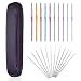 22 Pcs Aluminum Crochet Hooks, Knitting Needles Craft, Weave Yarn Set 0.6-6.5mm