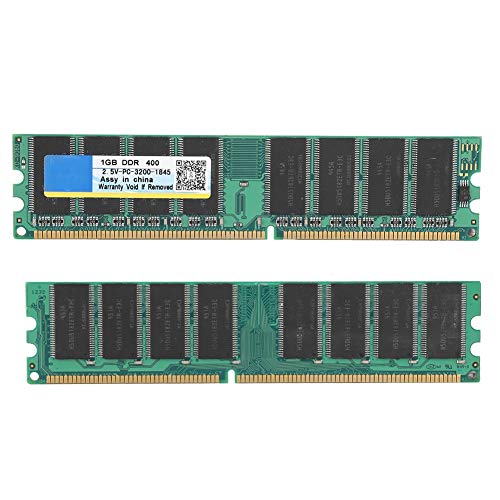 Banco de Memoria, 1GB DDR2 400MHz 184Pin para Placa Base de computadora de Escritorio DDR PC-3200 Memoria dedicada RAM Totalmente Compatible para Placas Base para Intel/para AMD