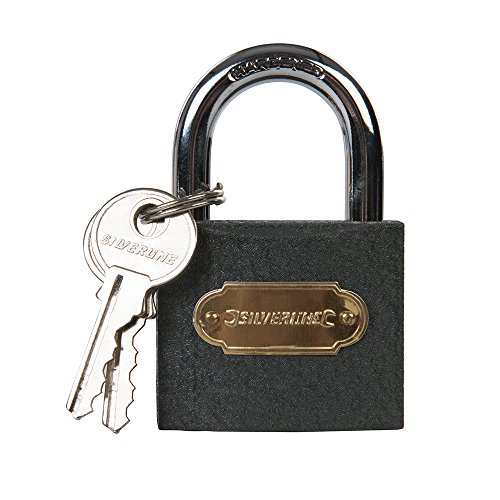 Silverline 407238 Iron Padlock Keyed Alike 6pk 50 mm