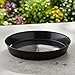 Austin Planter Saucers 18 Inch (16.3 Inch Base) Case of 5 Plant Saucers - Black Colored Polypropylene Made in USA