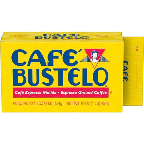 Image of Cafe Bustelo Ground Coffee, Dark Roast, 16-Ounce Brick
