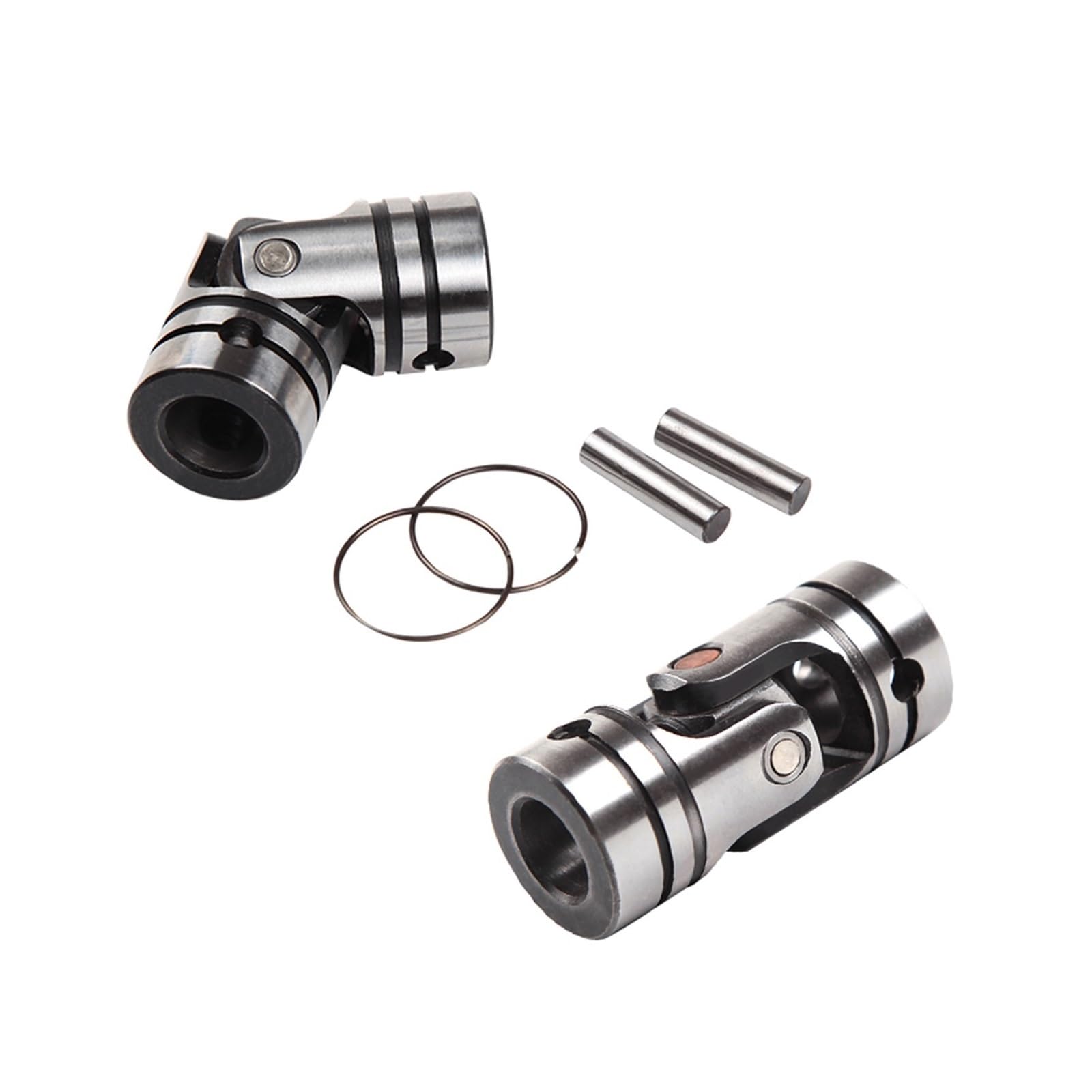 1 PCS 4mm-22mm Loch Zwei-abschnitt Kreuzgelenk Kupplung Welle Motor Stecker Kreuz Koppler Buchse mit Pin Clip Frühling(8x16x36mm)